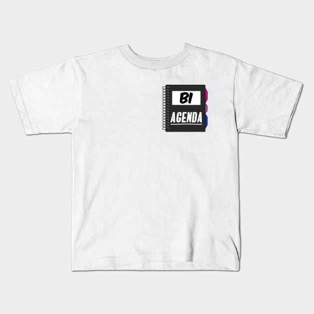 Bi Agenda - Bi Pride Kids T-Shirt by Football from the Left